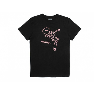 SLUM LTD - THRASHER KUF S/S T-SHIRT Black