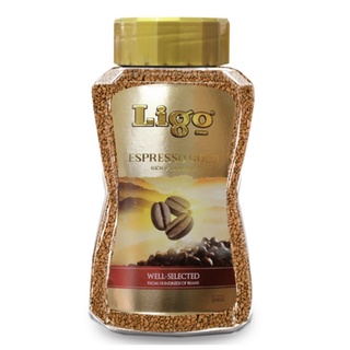 LIGO ESPRESSO GOLD COFFEE  200g. ลิโก้เอสเพรสโซ่โกลด์คอฟฟี่ 200กรัม. กาแฟฟรีซดราย