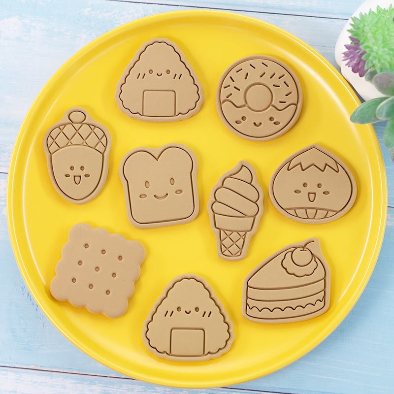 8 ชิ้น / เซต การ์ตูน ขนม อาหาร รูปร่าง บิสกิต แม่พิมพ์ เกาลัด สน กรวย ข้าวปั้น ขนมปังปิ้ง คุกกี้ ตัด แม่พิมพ์ฟองดองท์ เค้ก เครื่องมืออบ ราคา ถูกที่สุด ดีลบีเคเค แกลเลอรีภาพที่ 3