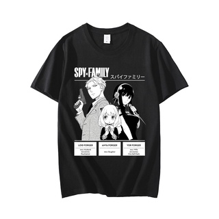 เสื้อยืดแขนสั้น พิมพ์ลายอนิเมะ Spy X Family Manga Anya Forger Yor Forger Loid Forger สไตล์ฮาราจูกุ แฟชั่นฤดูร้อน สําหรับ