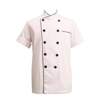 ราคาพิเศษ!! เอโร่ เสื้อกุ๊กแขนสามส่วน กระดุมแขน Size L aro Chef Uniform#L M-Cjaf4-1