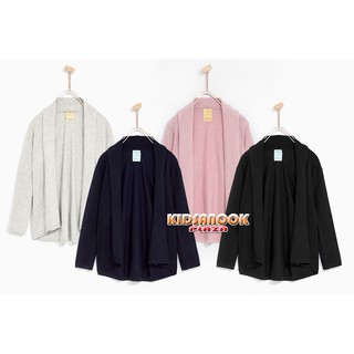 [แท้]ZR61 เสื้อคลุมไหมพรม Zara รุ่น Draped Neck Cardigan (สำหรับเด็กอายุ 5-8 ปี)ผ้าไหมพรม เนื้อละเอียด นุ่มมาก ใส่สบาย