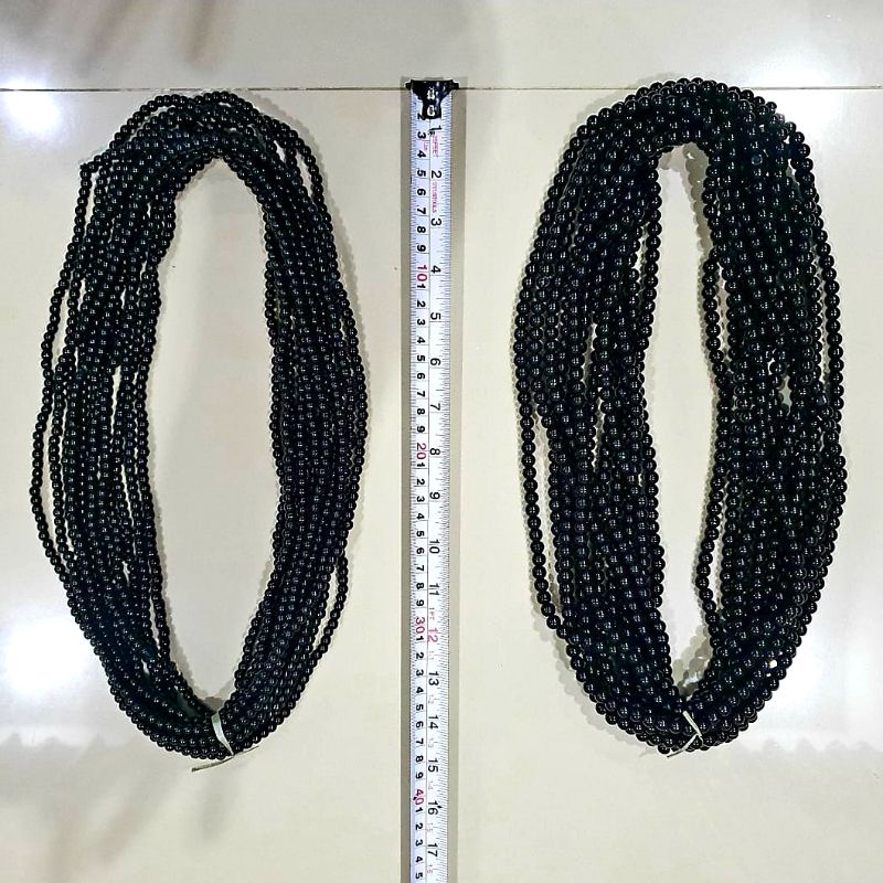 80 ซม.เลียนแบบหินสีดํา LIMBAT สร้อยคอโหล 12 ชิ้น PRD ขายส่ง