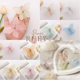 Pastel Butterfly 🦋 กิ๊บหนีบผมรูปผีเสื้อ กิ๊บหนีบผมสไตล์เกาหลี