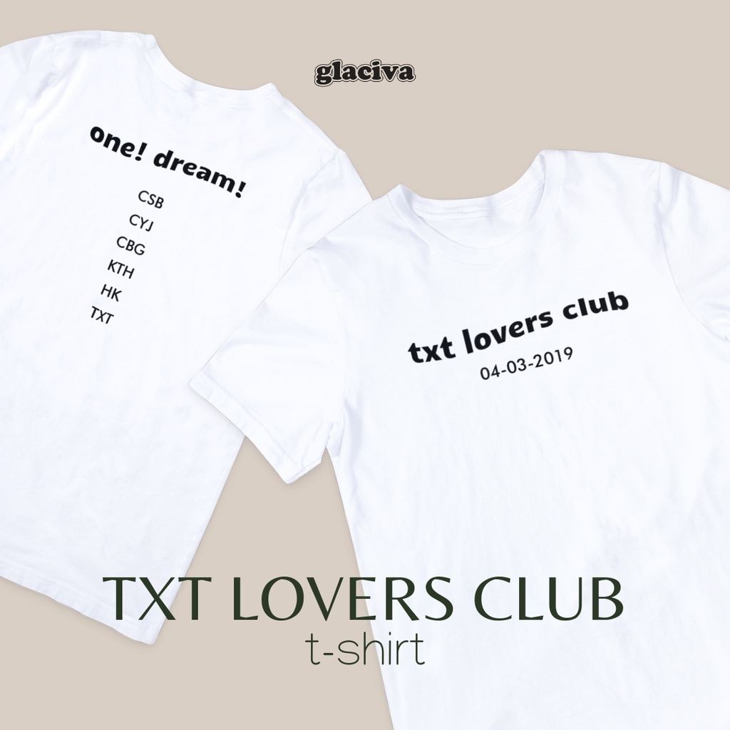 เสื้อยืด TXT LOVERS CLUB โดย GLACIVA