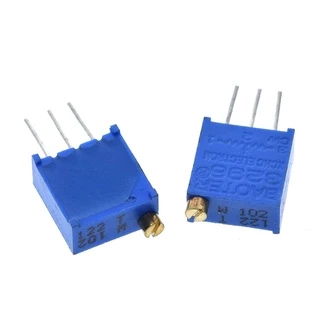 ตัวต้านทานปรับค่า VR แนวตั้ง 3296W Trimpot Trimmer Potentiometer 3296 100R 200R 500R 1K 2K 10K 20K 50K 100K 500K 1M