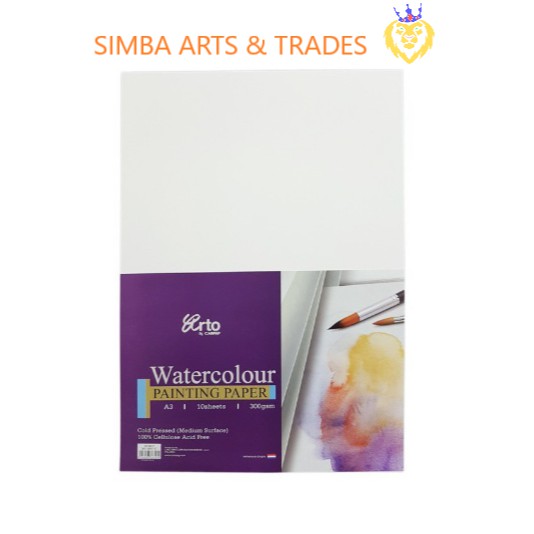 ARTO CAMAP A4 WATERCOLOUR PAINTING PAPER เซลล์ 200GSM, 300 GSM