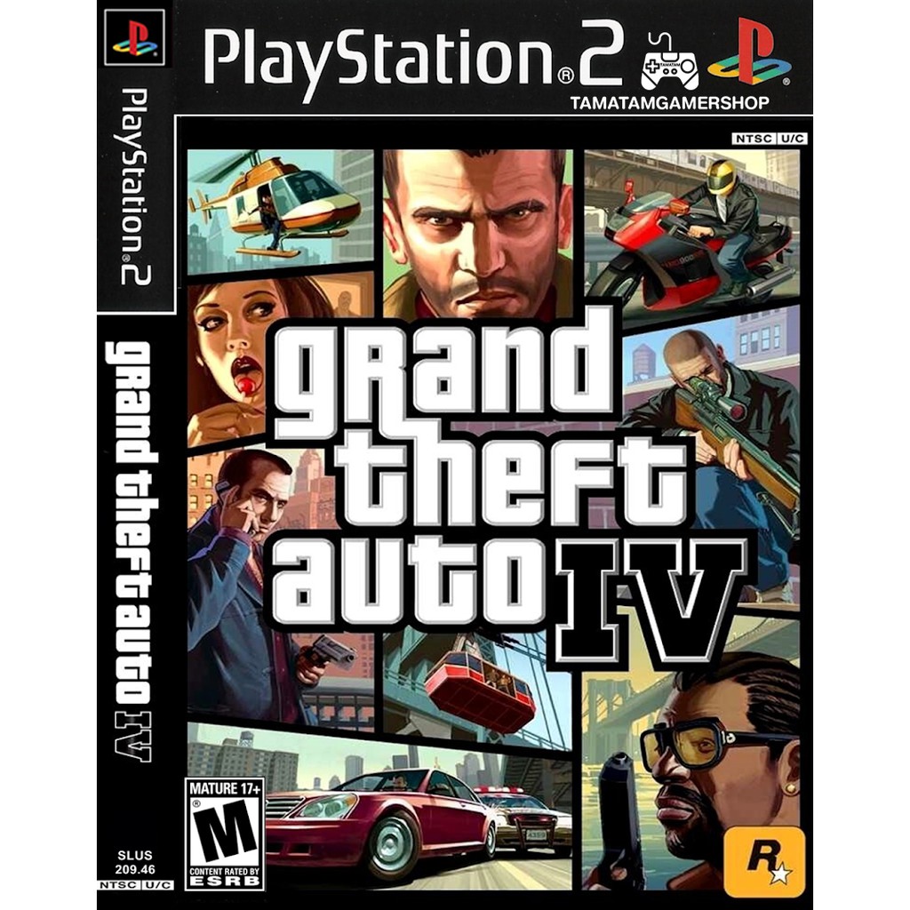 แผ่นเกมส์PS2 [GTA IV mod san] เกมเพล2 แผ่นplay2 Grand Theft Auto ภาค4 ps2