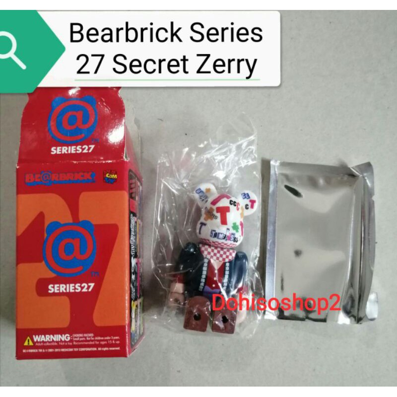 ของใหม่ของแท้Medicom Bearbrick Series 27 100% Secret Zerry