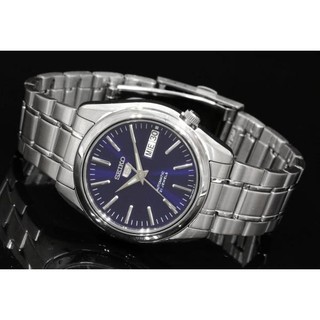 SEIKO 5 Automatic รุ่น SNKL43K1 นาฬิกาข้อมือผู้ชาย สายสแตนเลส หน้าปัดสีน้ำเงินเข้ม - ของแท้ 100% รับประกันสินค้า1ปีเต็ม