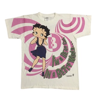 เสื้อยืดโอเวอร์ปริ้น OVP การ์ตูน BETTY BOP “ 90’ Size ‘ L