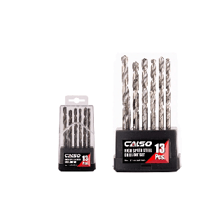 [เหลือ 41.- ใส่โค้ด DETMAR30] CALSO Drill bits for steel and wood ชุดกล่องดอกสว่านสแตนเลส 13Pcs ใช้สำหรับเจาะงาน