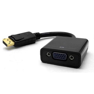 ตัวแปลง Display Port to VGA Convertor 1080P for HDTV Projector(Black)#898