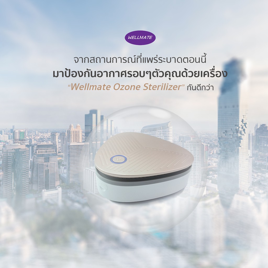 Flash sale เครื่องผลิตโอโซน Ozone sterilizer เชื้อราต่างๆ ได้ถึง99%กำจัดกลิ่นไม่พึงประสงค์ต่างๆขนาดพกพา