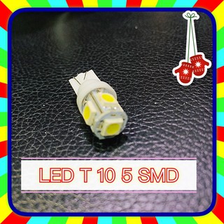 หลอด LED รถยนต์ T10 5 SMD สีขาว