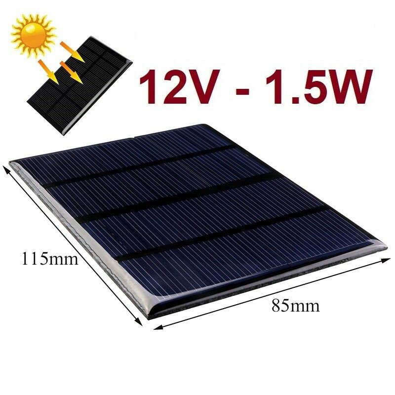 แผงโซล่าเซลล์ Solar Cell 12V 1.5W