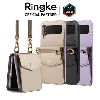Ringke รุ่น Folio Signature Card Pocket - เคสสำหรับ Samsung Galaxy Z Flip 3