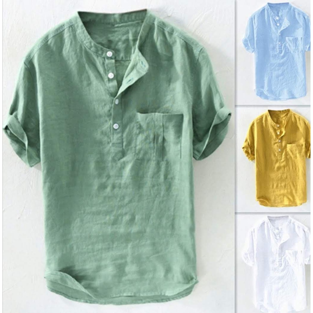 Bin"s- Baju Koko BIG SIZE -XXL-3XL-4XL-5XL แขนสั้น / เสื้อมุสลิมสมัยใหม่ / Millennial Koko - BIG SIZ