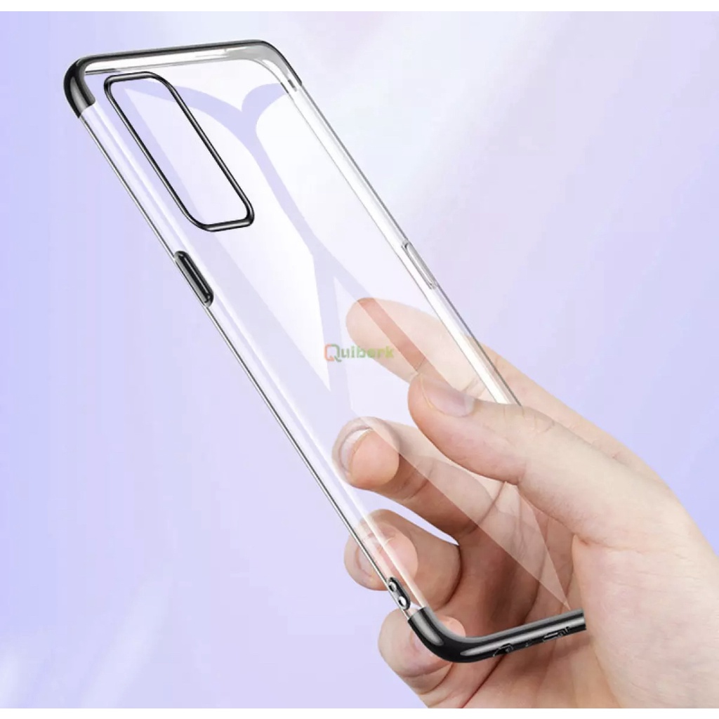ขอบสีหลังใส Case Vivo S1 / S1Pro / V11 / V11i / V15 / V15Pro / V19 / V20Pro / Vivo V23E เคสกันกระแทก สวยและบางมาก