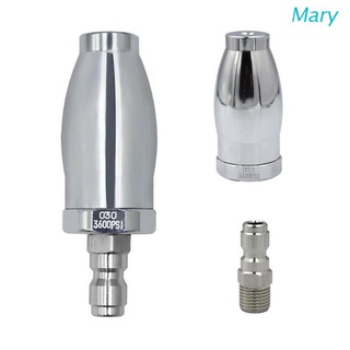 Mary หัวฉีดเทอร์โบแรงดันสูง 3600PSI 1/4 นิ้ว เชื่อมต่อเร็ว สําหรับน้ําเย็น