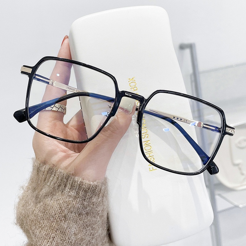 แว่นตา MOYENNE แว่นกรองแสงสีฟ้า แว่นตาคอมพิวเตอร์ป้องกันแสงสีฟ้า กรอบสี่เหลี่ยมมีหลายสี เปลี่ยนเลนส์ได้