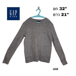 GapKids เสื้อแขนยาวเด็กโต ผู้หญิงตัวเล็กใส่ได้ อก 32 ยาว 21 นิ้ว code : L515