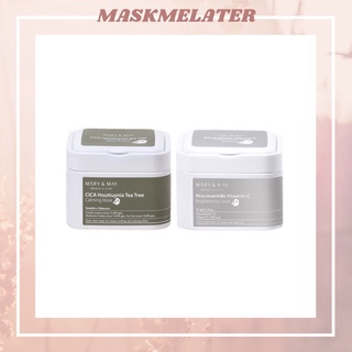 [มาส์กหน้า30แผ่น] MARY&amp;MAY Mask 400g (Niacinamide Vitamin C, Cica Houttuynia Tea Tree) อ่านก่อนสั่งซื้อ