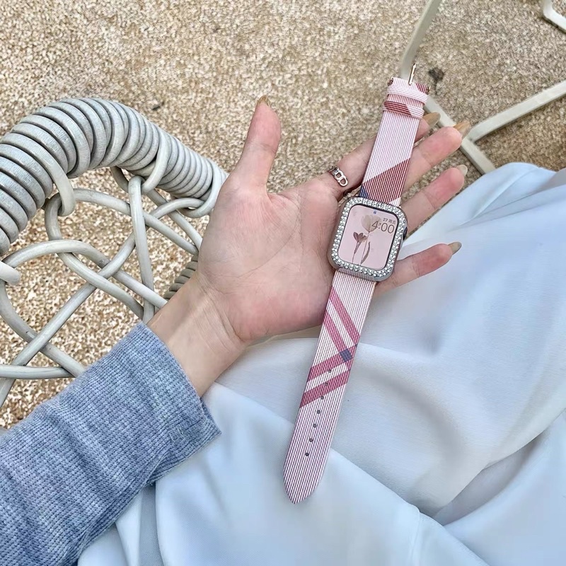 พร้อมส่งจากไทย สายหนัง ลาย BB รุ่นใหม่ ใช้ได้กับ Smart Watch 87 6 5 4 3 2 1 Se Ultra และ Ultra8Pro H