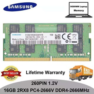 หน่วยความจําสําหรับ Samsung 16 Gb 2Rx8 Pc4-2666 V Ddr4-2666 Mhz 260 Pin 1 . 2 V Sodimm