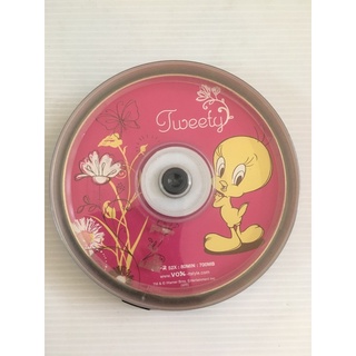 แผ่นเปล่า  CD-R 52 X ลาย Tweety จำนวน 10 แผ่น