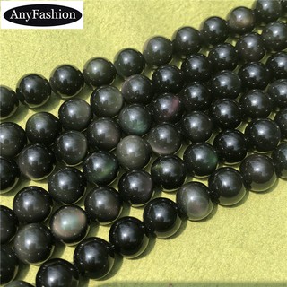 Colorful Rainbow Obsidian Beads  Round Natural Loose Stone Diy Bracelet 4/6/8/10/12/14/16/18mm