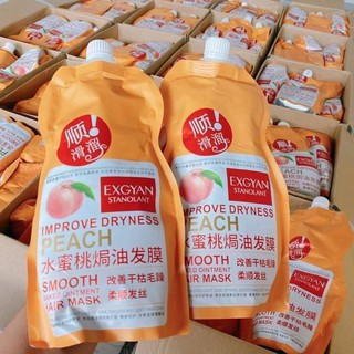 ทรีตเม้นลูกพีซ Peach Smooth hair mask.