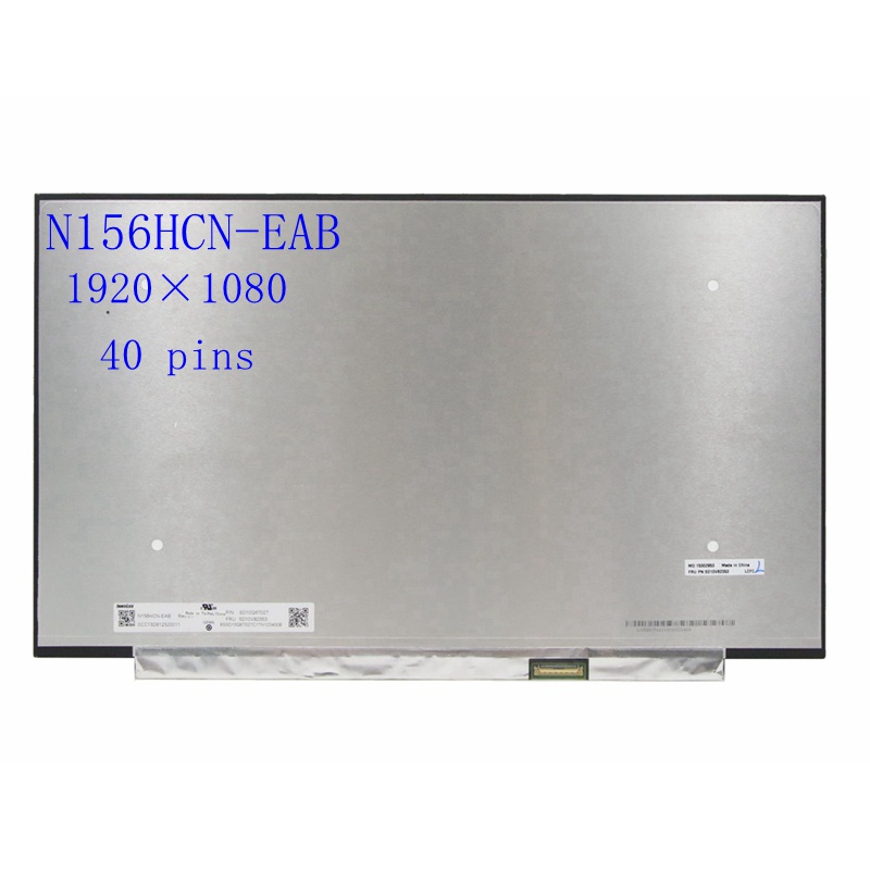 15.6 "จอแสดงผลหน้าจอสัมผัส LCD N156HCN-EAB fit NV156FHM-T08 V8.0 IPS FHD 40 พิน edp สําหรับ Lenovo i