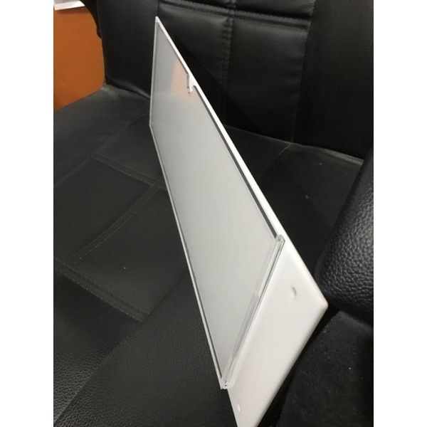 (ออกvat)พร้อมส่งป้ายสอดชื่ออะคริลิคขนาด10*30cmA3(31*42cm)หน้าใสหลังสีขาว