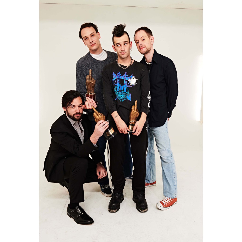 โปสเตอร์ The 1975  Matty Healy แมตทิว ฮิลลี่ ตกแต่งผนัง Music Poster โปสเตอร์วินเทจ โปสเตอร์วงดนตรี 