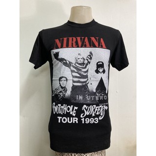 ถูกสุดๆเสื้อวง Nirvana สไตล์วินเทจรหัสเต็ม