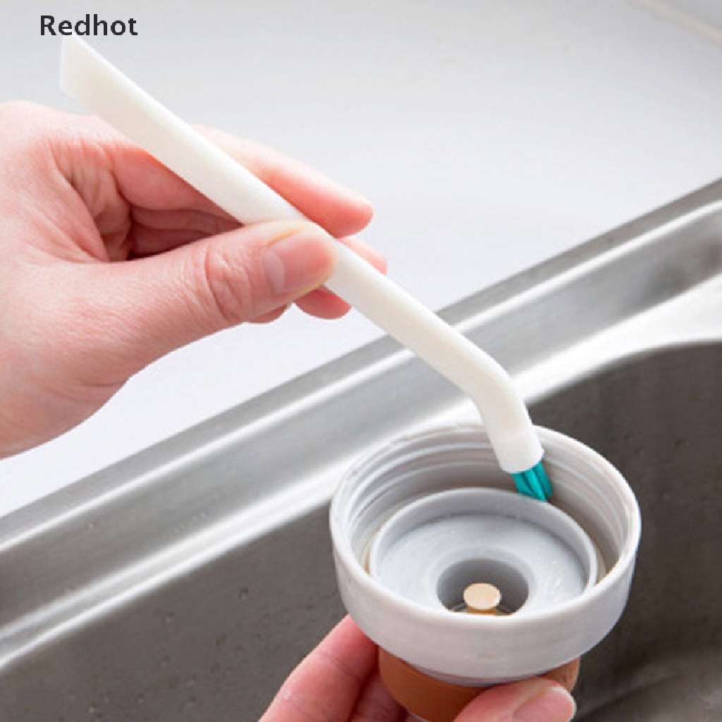 <Redhot> 2 ชิ้น ทําความสะอาด N แปรงด้ามยาว ขวดนมเด็ก แปรงทําความสะอาดช่องว่าง ลดราคา