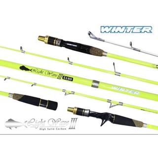 คันจิ๊กกิ้ง WINTER “LIGHT WAVE 3” NEW HIGH SOLID CARBON ROD ยาว6ฟุต  pe1.5-3.