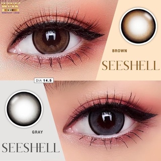 คอนแทคเลนส์ Wink Lens Seeshall(Gray,Brown) ค่าสายตา 0.00 ถึง -5.00