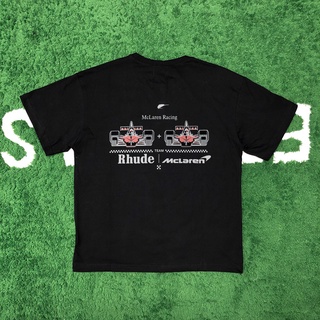 [S-5XL]เสื้อยืดแขนสั้น พิมพ์ลาย Rhude Racing สไตล์ฮิปฮอป