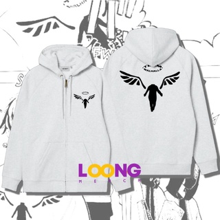 เสื้อแจ็กเก็ตผู้ใหญ่ มีฮู้ด มีซิป ลายโลโก้ทีม Valhalla Walhalla 218