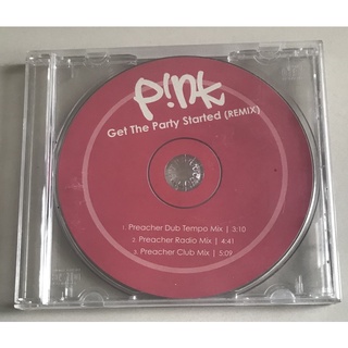 ซีดีซิงเกิ้ล ของแท้ มือ 2 สภาพดี...169 บาท “Pink”ซิงเกิ้ล"Get the Party Started"(Remix)*แผนนอกหายาก...ไม่มีปกหน้า+หลัง*