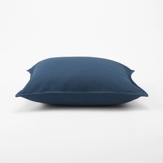 MUJI (มูจิ) หมอนอิงพร้อมปลอกหมอน สีกรมท่า 43×43cm (Cushion with cover)