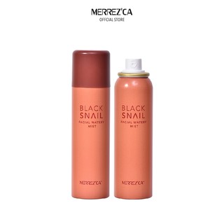 MERRECA Black Snail Facial Watery Mist สเปรย์เมือกหอยทาก กักเก็บความชุ่มชื้นให้แก่ผิว