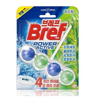 ﻿Bref Power ผลิตภัณฑ์ทำความสะอาดชักโครก กลิ่นไพน์ 50 กรัม