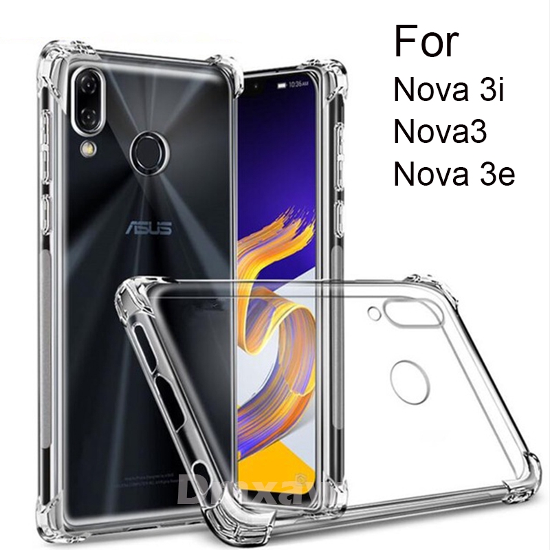 For Huawei Nova 3 3i 3e Case Transparent Soft TPU Gel Skin Silicon Protection Shell Back Cover