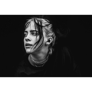 โปสเตอร์ Billie Eilish บิลลี ไอลิช โปสเตอร์ รูปภาพ ภาพถ่าย ตกแต่งผนัง Poster Music โปสเตอร์วินเทจ โปสเตอร์วงดนตรี