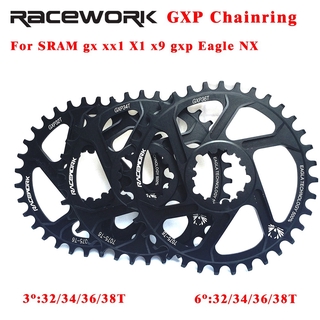 Racework GXP จานหน้าจักรยานเสือภูเขา 32T 34T 36T 38T สําหรับ SRAM GXP XX1 X9 XO X01 gx Eagle NX