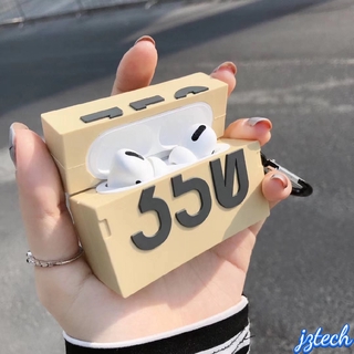 เคสหูฟังบลูทูธไร้สาย ซิลิโคน ทรงสี่เหลี่ยม ลายรองเท้ากีฬา 350 3D สําหรับ Airpods Pro 3