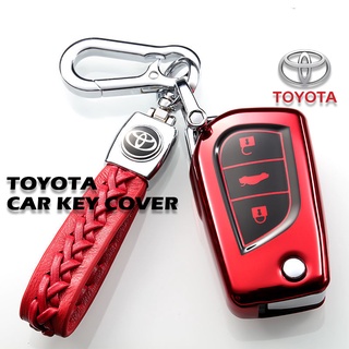 เคสกุญแจรีโมทรถยนต์ TPU แบบนิ่ม สําหรับ Toyota Camry REIZ COROLLA RAV4